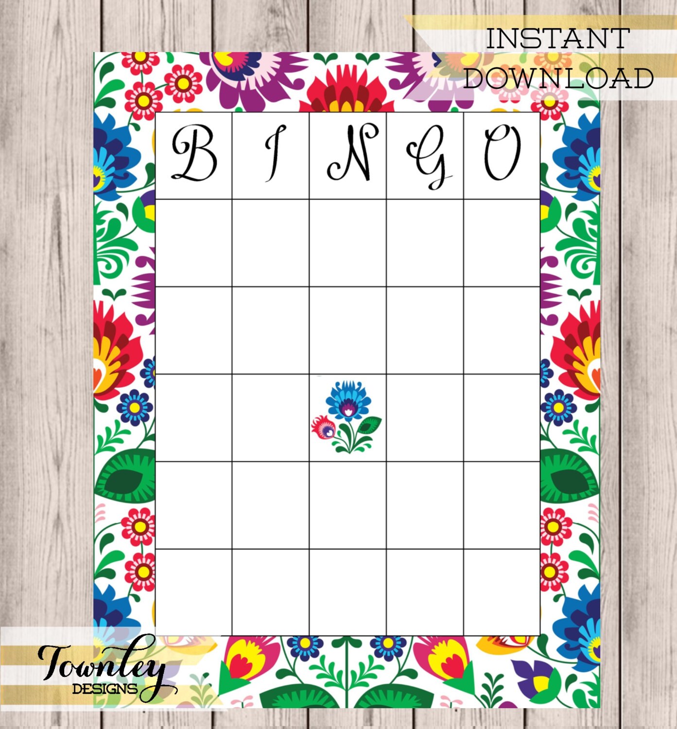Instant Download Fiesta Bingo Wedding Bingo Fiesta Party