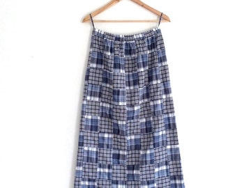 Red - Jacquard Patchwork 24 Kali Cotton Long Skirt 23