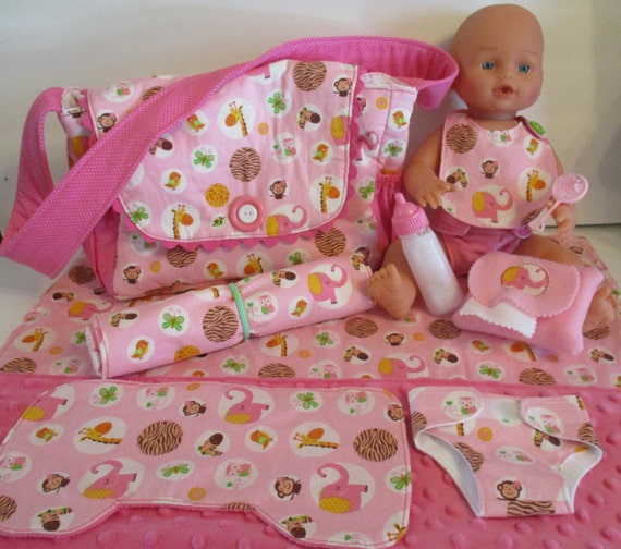 Baby Doll Diaper Bag and Accessories