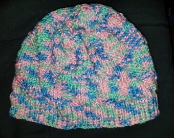 50% off Sale! Rainbow Swirl Child's Knit Hat