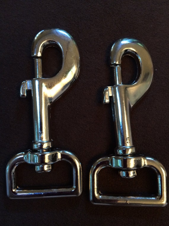 1 Heavy Duty Nickel Plate Dog Leash Swivel Clip