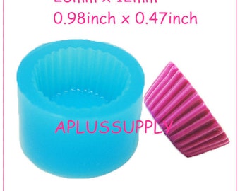 GYL158 Cupcake Mold Tart Bottom 25mm Flexible Silicone Mold Decoden Kawaii Miniature Sweets Food Jewelry Cabochon Charms Mold
