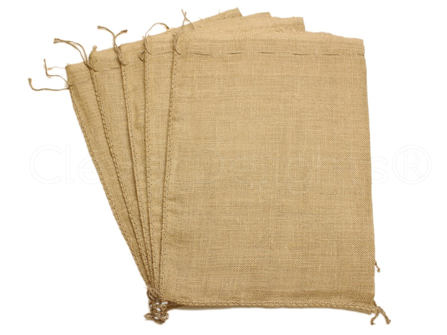 5 Pack 18x24 Large Burlap Bags Natural Rustic Burlap Bags