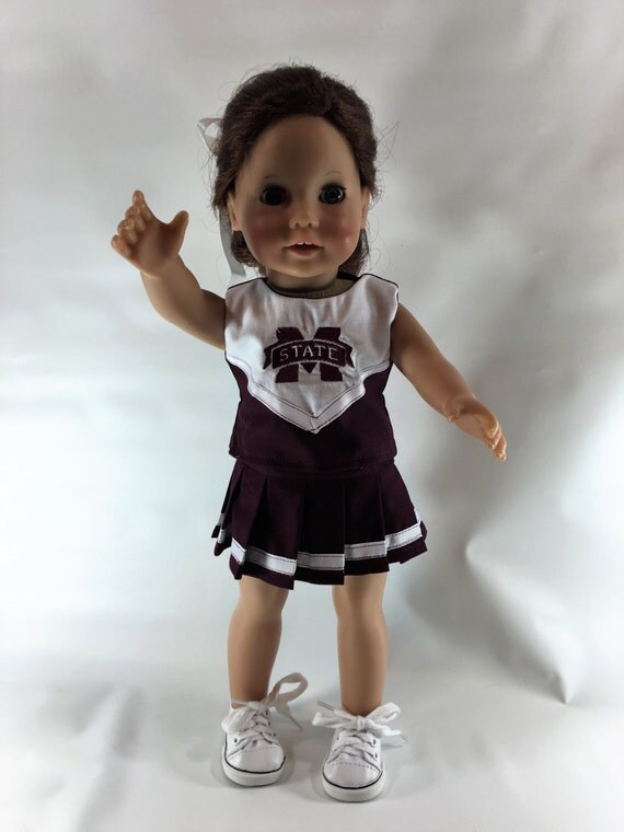 18 inch doll cheerleading outfit