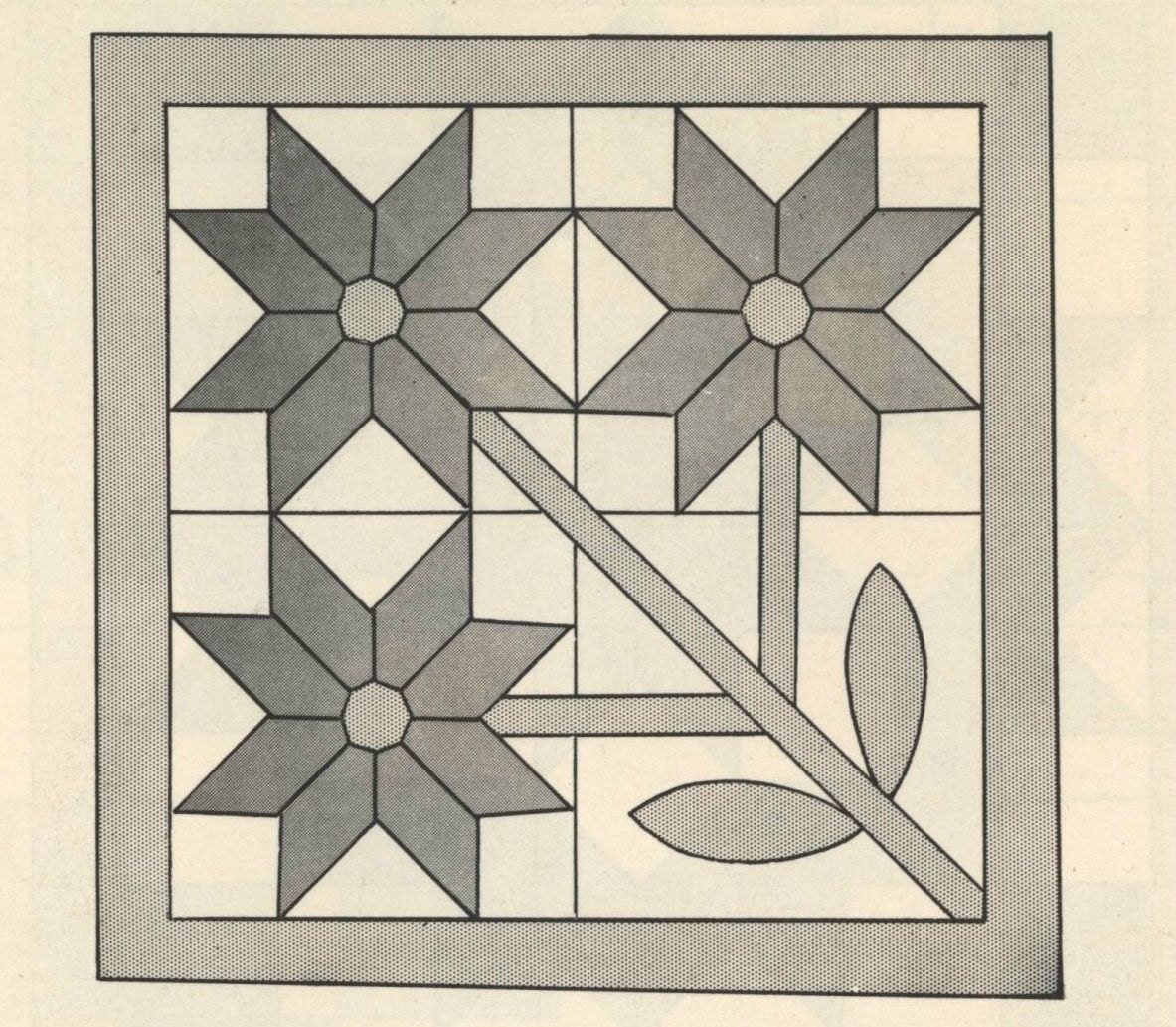 Kansas Sunflower Vintage Quilt Pattern Digital Download