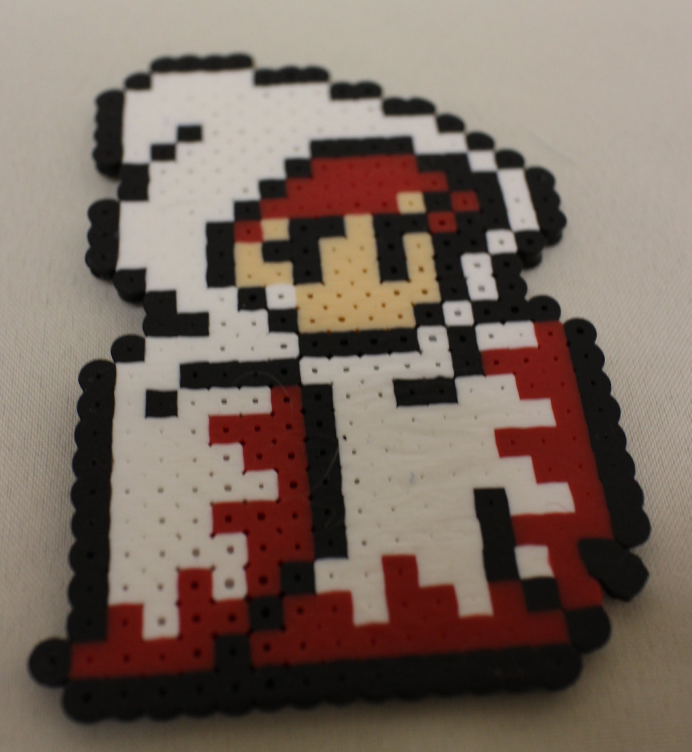 NES White Mage Bead Sprite Final Fantasy Perler by CosplayHats