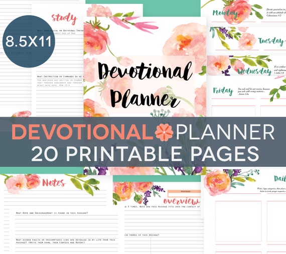 children's devotions printable free Theme Printables Floral Set by Daily Study Bible