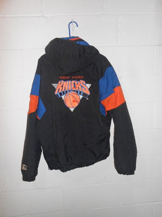 Vintage 90s NY New York Knicks Pullover Starter by MWKDIRECT