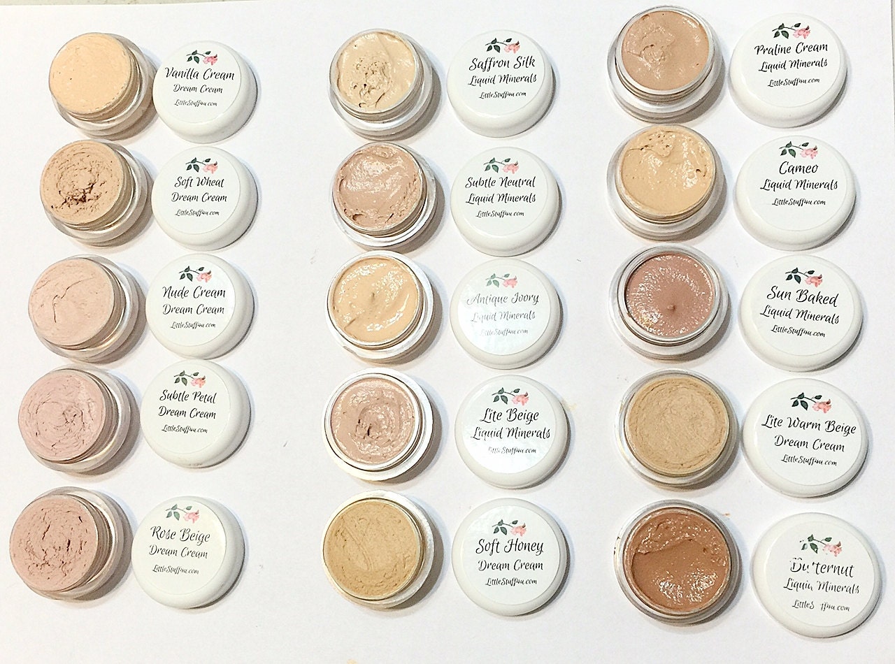 Liquid Cream Mineral Foundation Vegan Makeup by LittleStuff4u