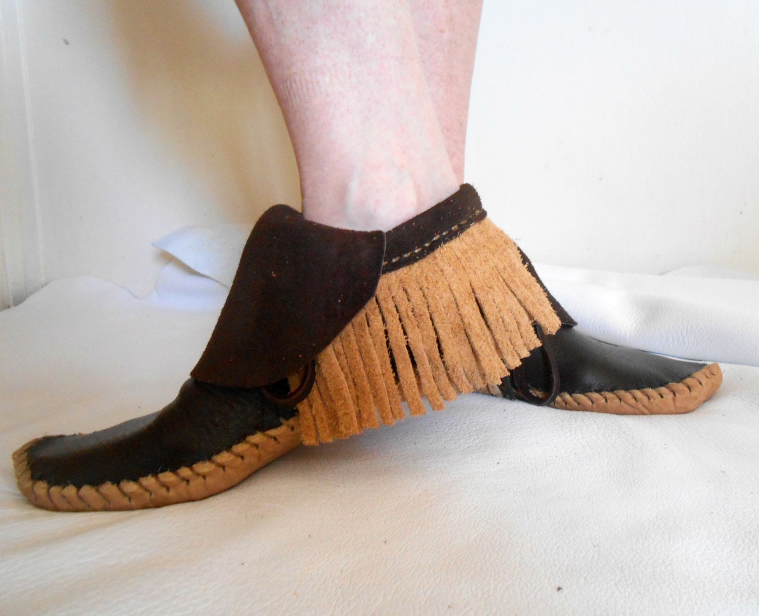 elk skin moccasins