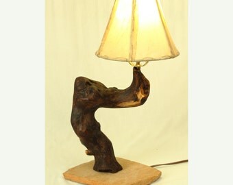 Twisted Oak Log Floor Lamp Natural Reclaimed by MissouriNatureArt