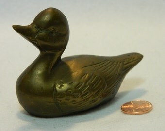 cast brass duck bookends made in korea