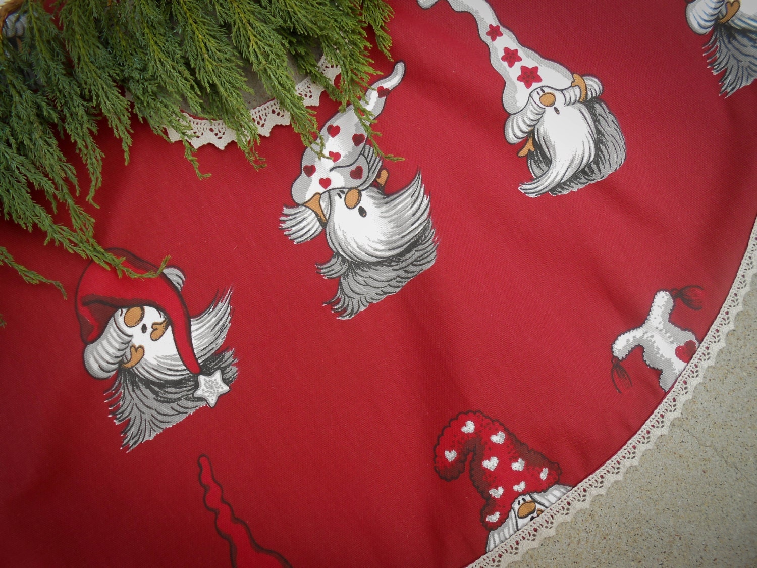 scandinavian christmas tree skirt gnome decor gnome ornament scandinavian christmas tree skirt gnome decor gnome ornament