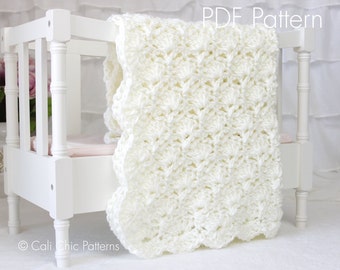 Crochet PATTERN 33 - Viola - Baby Blanket PATTERN - Cream Color - Instant Download