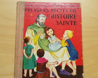 1950 french child book " Recits de l'histoire sainte (Holy Stories) " , Les 2 coq d'or