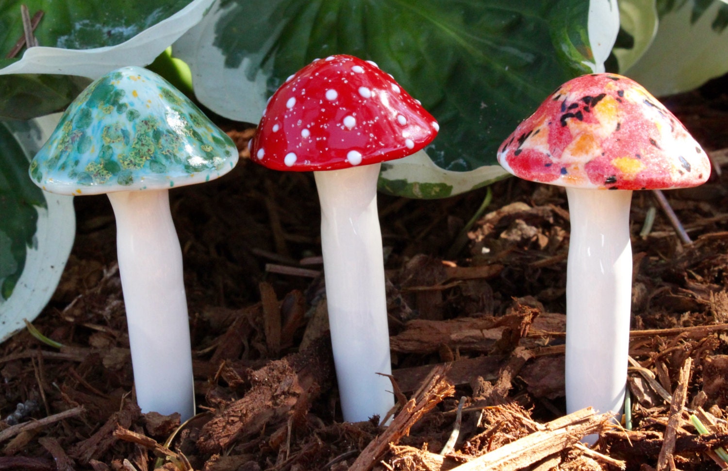 Ceramic mushrooms garden or house plant by FabulousFungi on Etsy