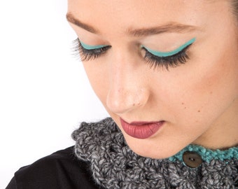 Art 3q/ac Colletto Uncinetto. Sartorial, Made in Italy,Handmade, Atelier,Winter, Everyday,Collar, Crochet.