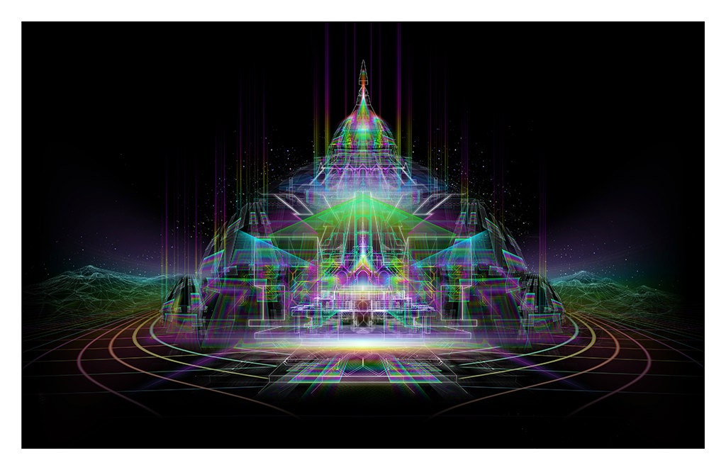 City of Luz Print // Psychedelic Men and Womens Festival