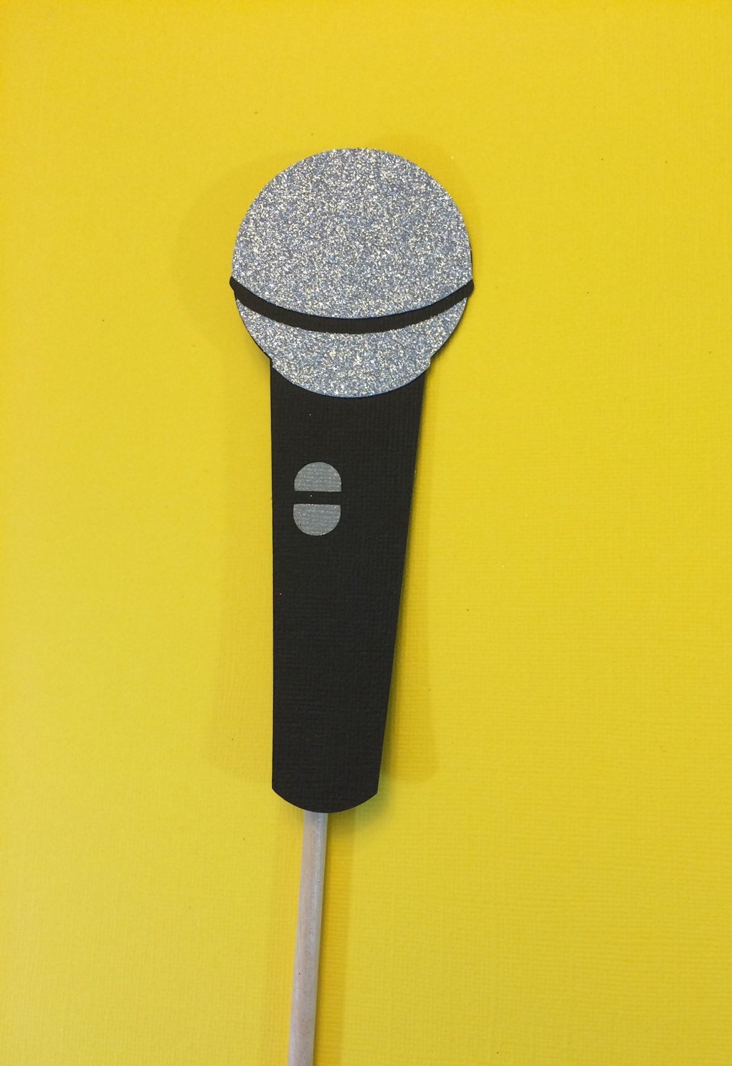 Photo Booth Props Microphone with Glitter Photo Booth Prop