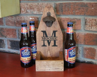 Bottle Cap Catcher Personalized Bottle Opener Cap Catcher Christmas Father's Day Groomsmen Gift Beer Bottle Opener Cap Catcher Man Cave