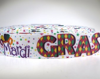 4 inch mardi gras ribbon