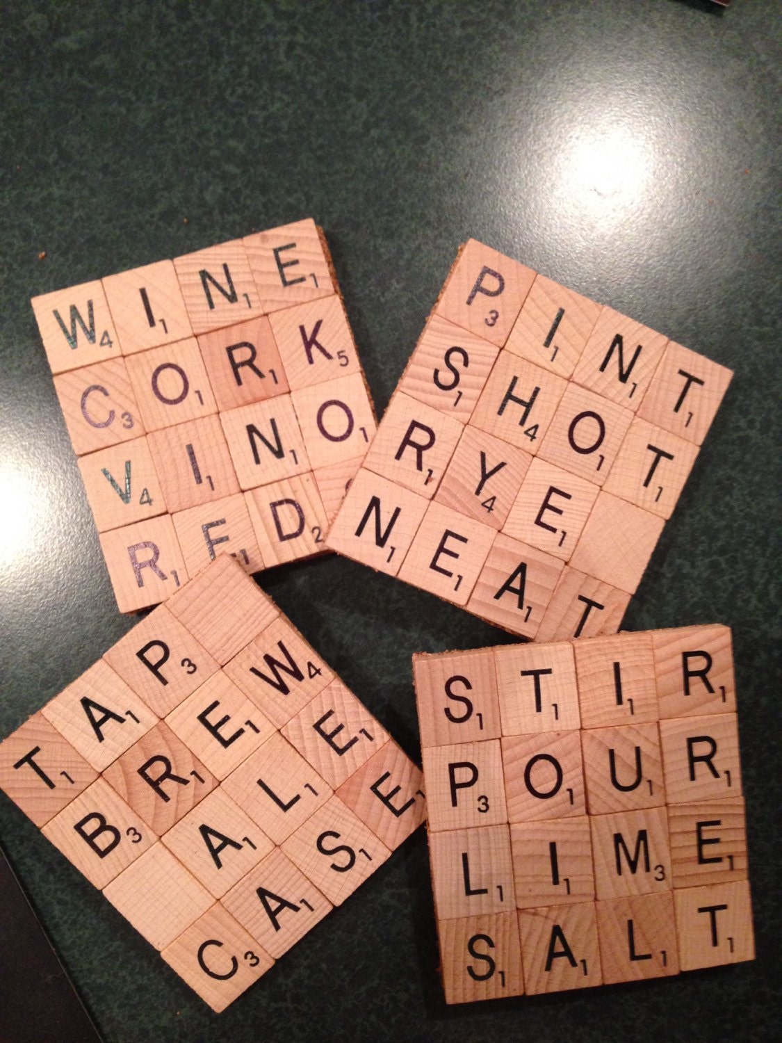 Scrabble Tile Coasters