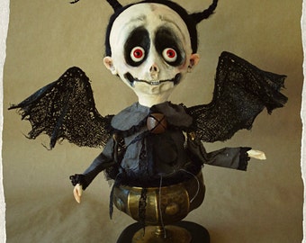 Reserved . Don't buy ! OOAK ART Doll bust '' MarChella "