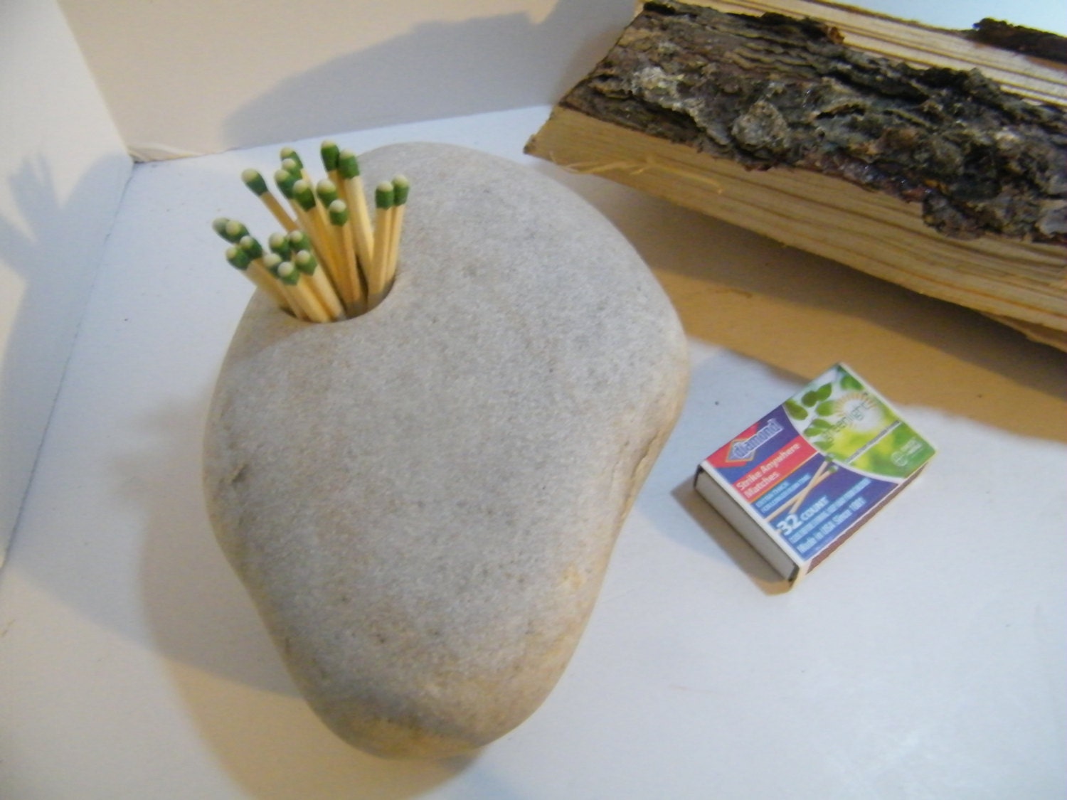 Match Striker Stone Match Striker and Holder