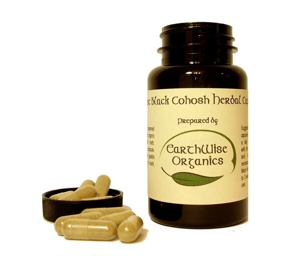 Black Cohosh Capsules 350 mg Herbalist Prepared From Certified