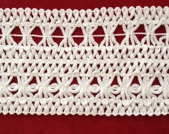2 Yards of St. Louis Trimming 2-1/2" wide cotton lace