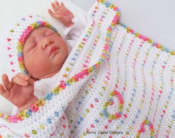 Jelly Tots Crochet baby Blanket Pattern, Baby blanket Crochet Pattern, Crochet Blanket Pattern, Love you lots like jelly tots baby Blanket