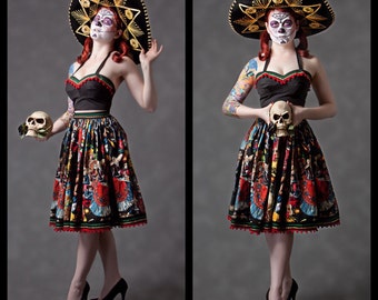 Day of the Dead "Maria" skirt
