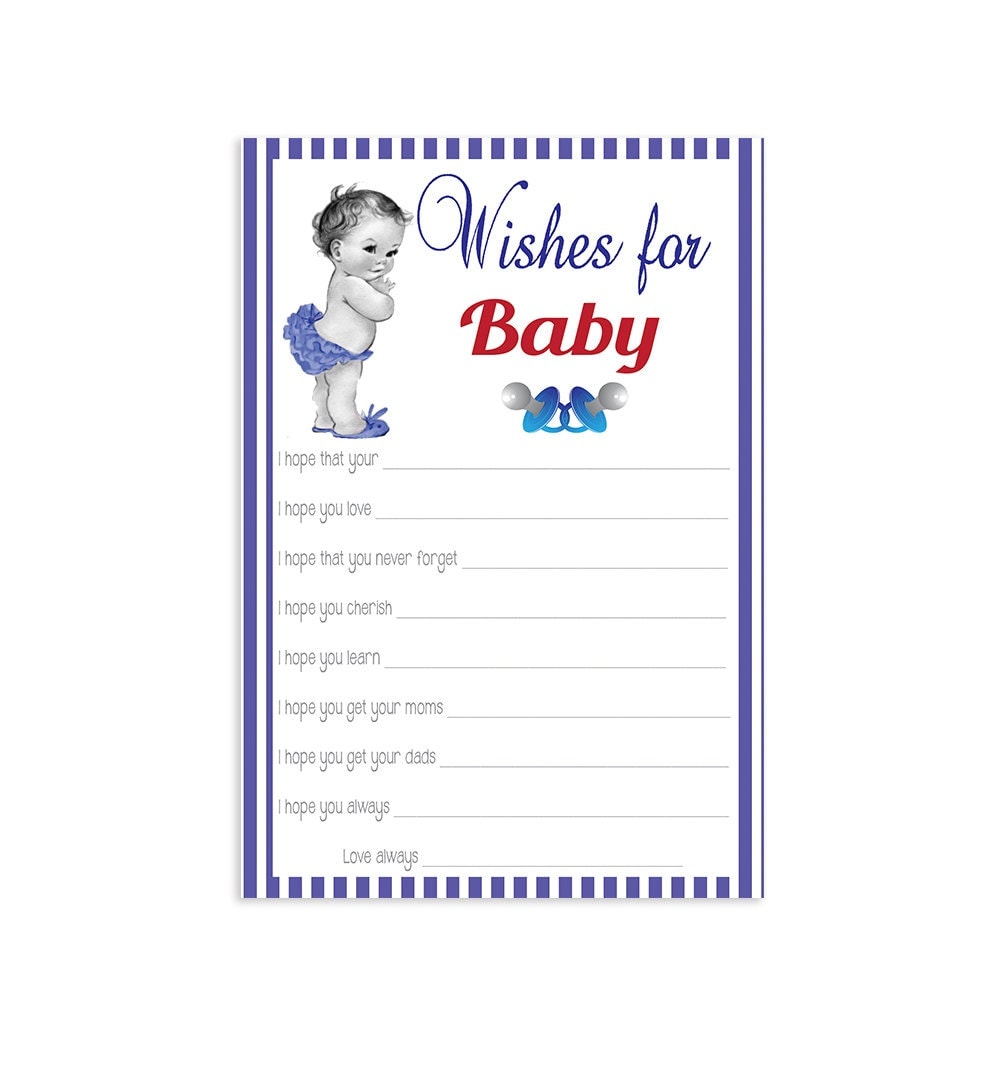 Printable Baby Shower Wishes for Baby