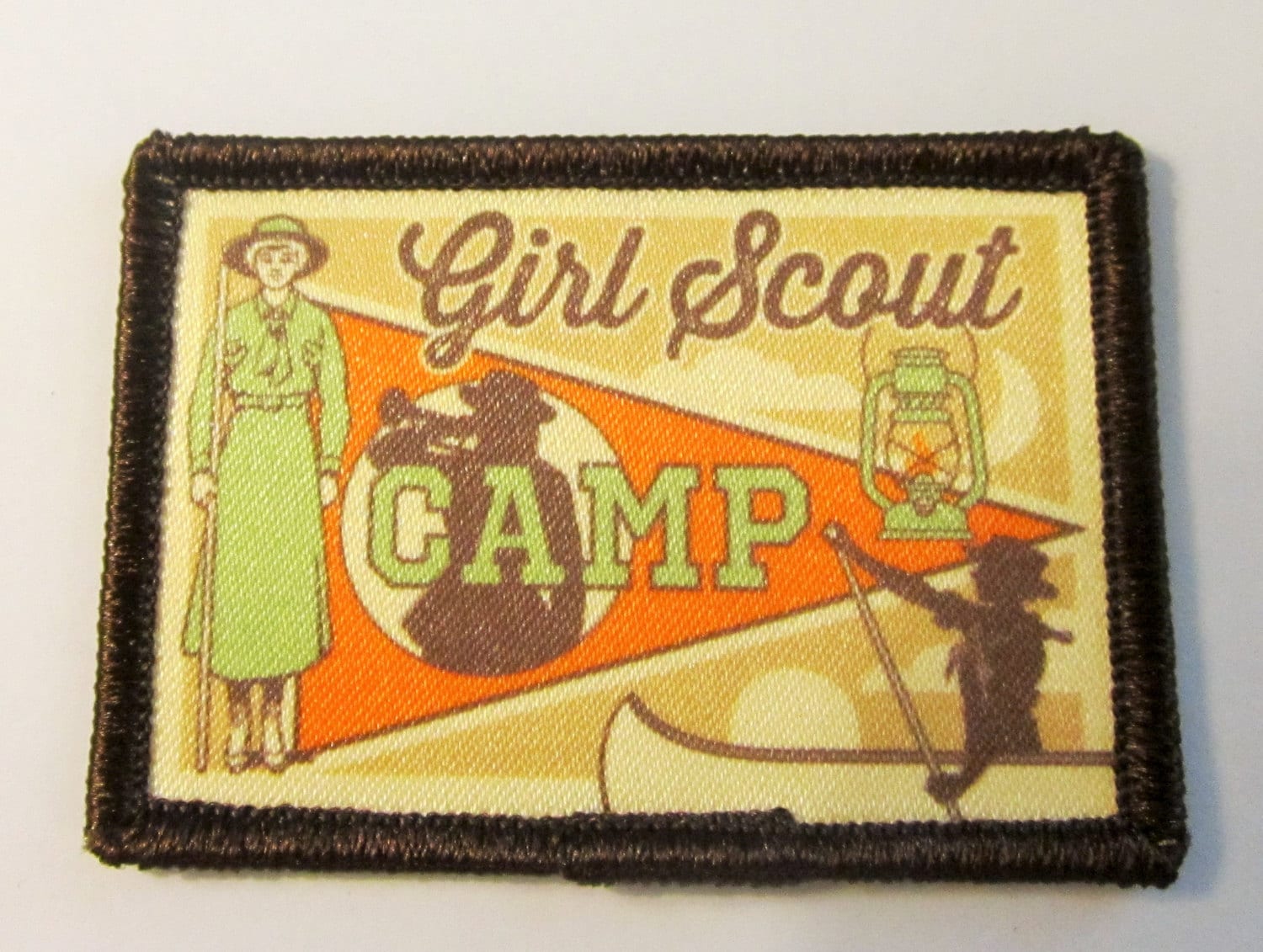 Vintage Style Girl Scout Fun Patch “Girl Scout Camp” – Haute Juice