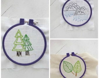 Hand Embroidery Pattern// Nature Collection