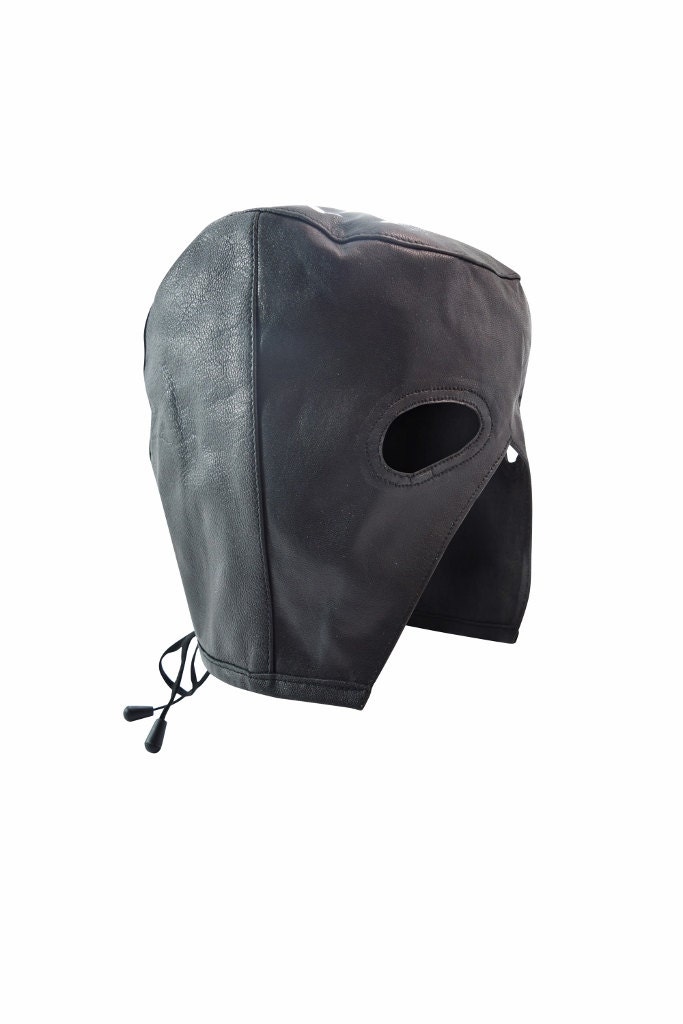 Genuine Leather Executioner's Hood BDSM Bondage Hood