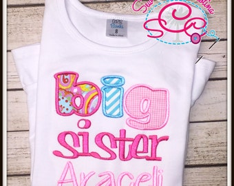 Personalized Big Sister Shirt/Bodysuit