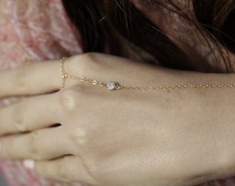 Finger minimalistic bracelet // Slave bracelet // Gold filled bracelet // Bridesmaids jewelry