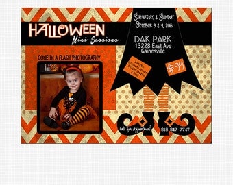 HALLOWEEN MINI SESSION Template,Photography Marketing Board,Digital Flier,Blog,Facebook,Fall Promotion,Witch