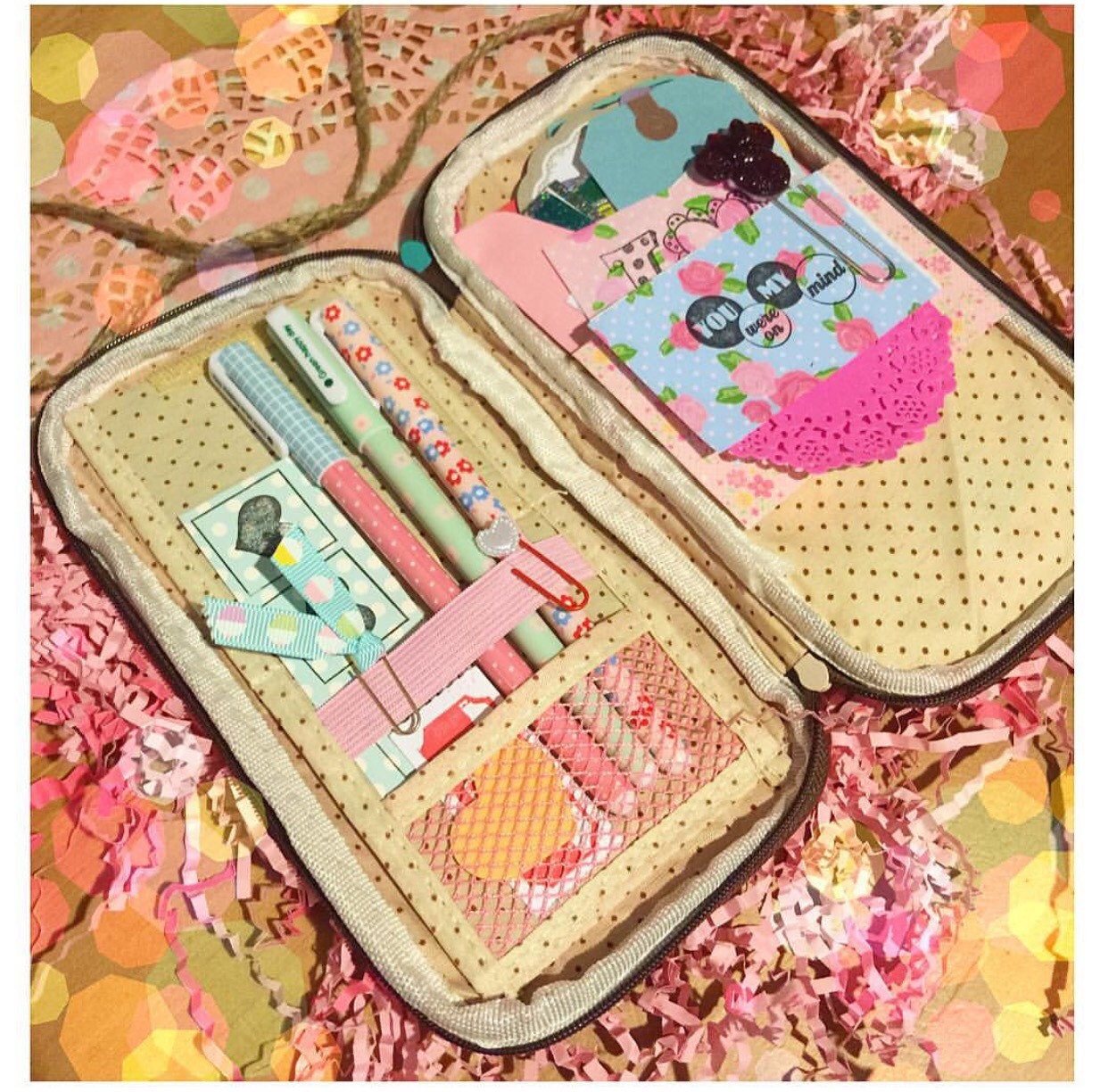 Pencil pouch pencil organizer pen folio pencil folio planner