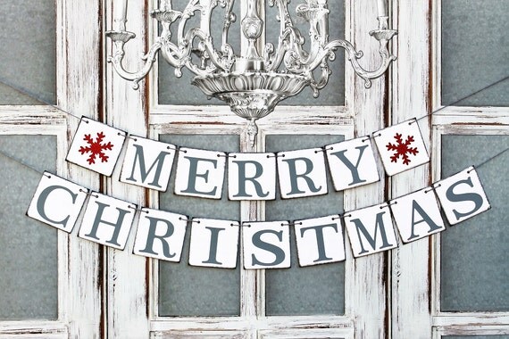 Items similar to CHRISTMAS BANNERS - Christmas card signs - Holiday