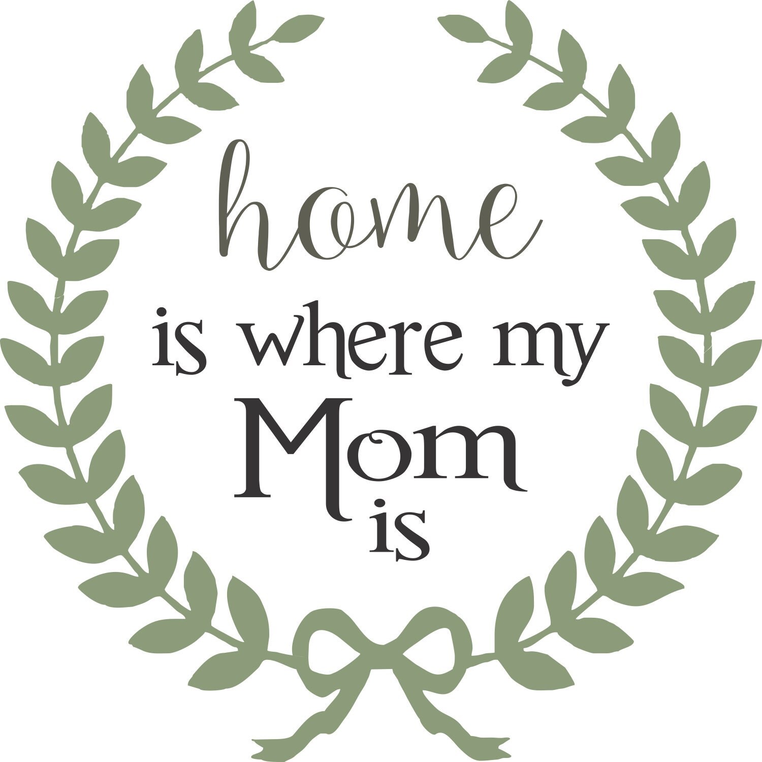 Home is where my MOM is Sign STENCIL 6 Sizes Create
