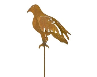 Metal Yard Art-Eagle-Garden Gift,Steel Outdoor Garden Decoration-Stake GS33