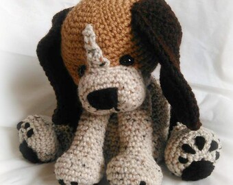 Rusty the Beagle Pup; CROCHET PATTERN; PFD