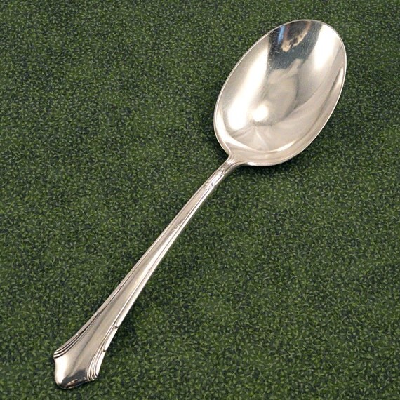 RARE Casserole Serving Spoon Large Egg Shaped Bowl Gorham Lady