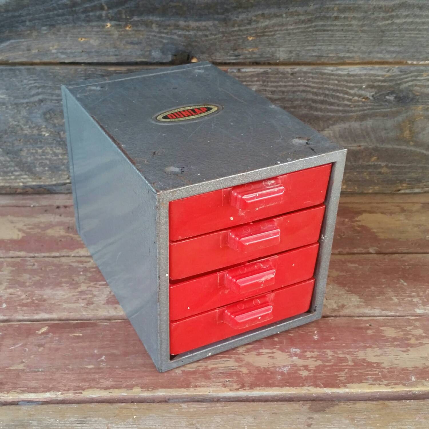 Dunlap Storage Box Vintage Metal Box Metal Storage Box Office