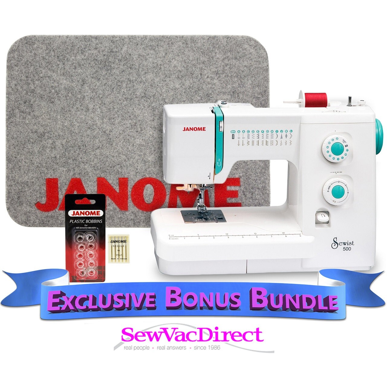 Janome Sewist 500 Sewing Machine with Exclusive by SewVacDirect