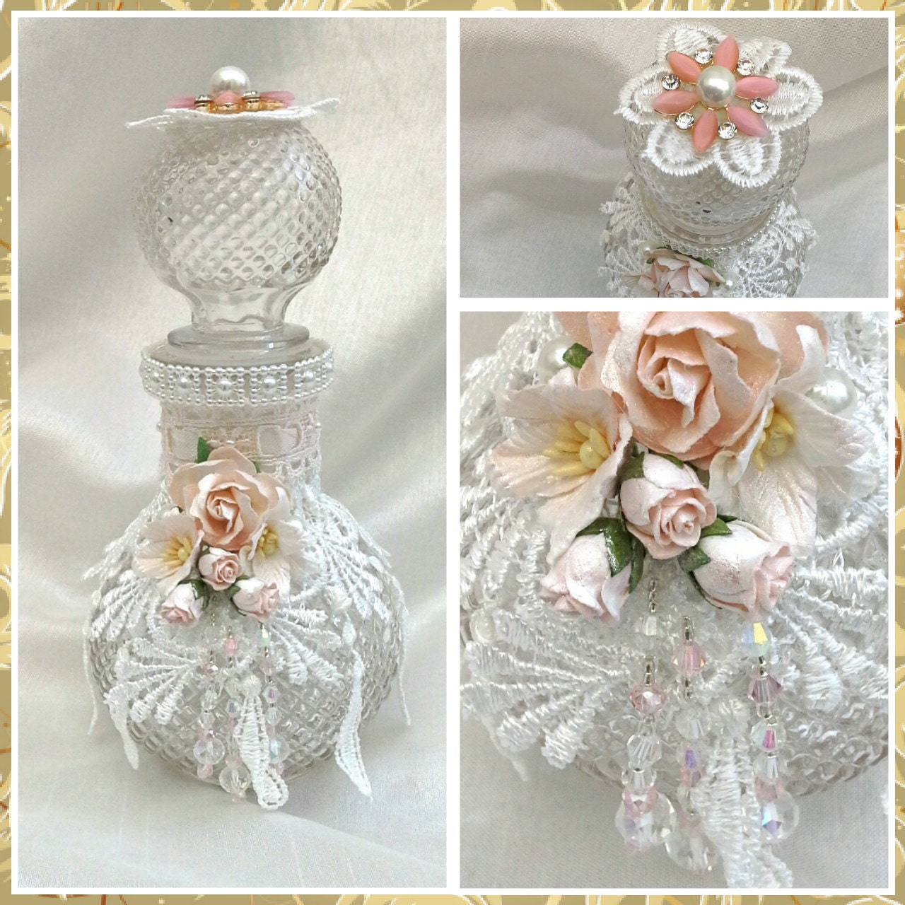 shabby chic bottleshabby chic decor altered bottle shabby chic bottleshabby chic decor altered bottle