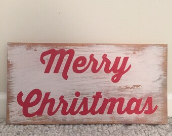Items similar to Rustic Christmas Sign on Etsy