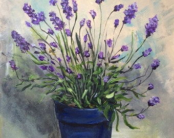 Lavender a printed from my original acrylic painting.